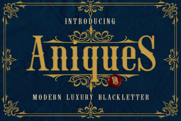 Aniques: A Victorian Blackletter Font for Distinctive Projects