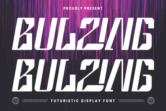 Bulzing: The Futuristic Display Font for Bold Design