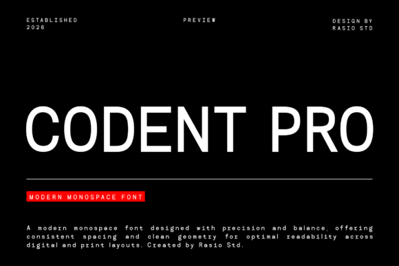 Codent Pro: The Typeface for Modern Technical Clarity