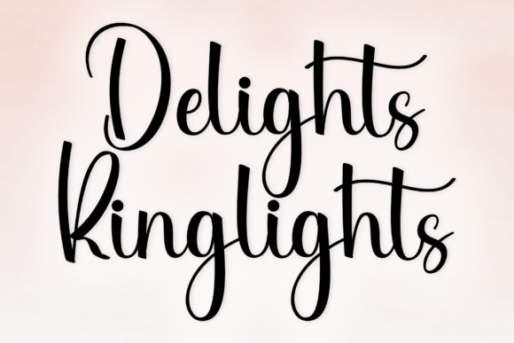 Delights Ringlights: A Timeless Handwritten Font for Modern Brands