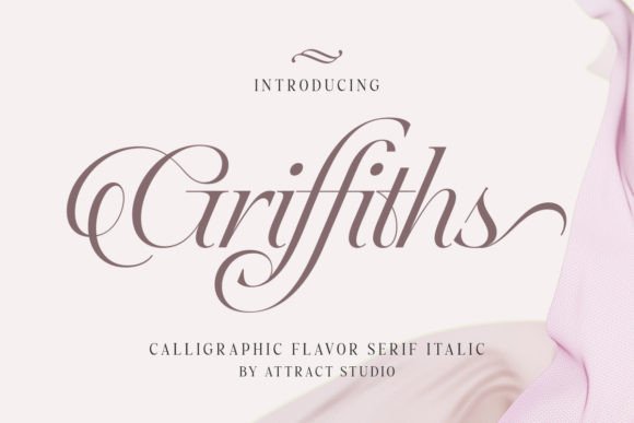 Griffiths: The Clean Italic Serif for Sophisticated Design