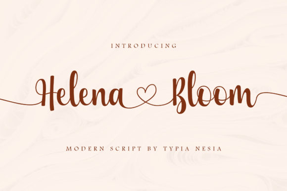 Helena Bloom: The Romantic Script Font for Your Creative Projects