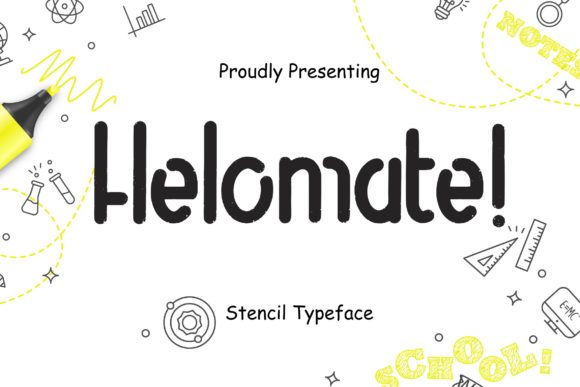 Helomate: The Stencil Font That Brings Bold Character to Any Project