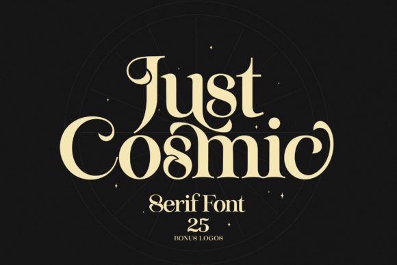 Just Cosmic: A Modern Vintage Serif with Stylistic Flair