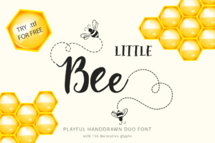 Little Bee Duo: Crafting Visual Stories with a Creative Font
