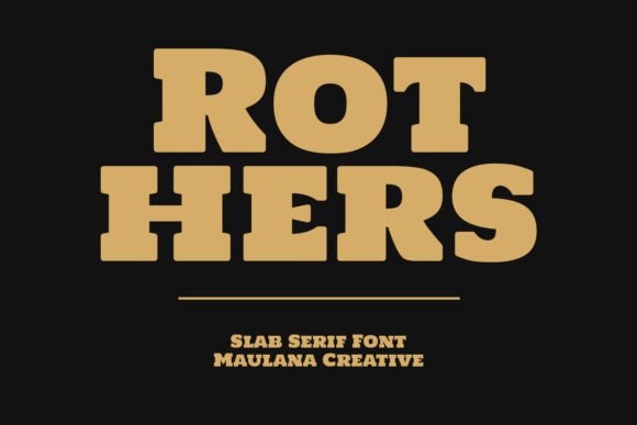 Rothers: A Slab Serif Built for Impact and Modern Branding