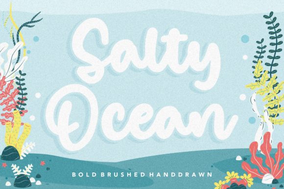 Salty Ocean: The Flowing Handwritten Font for Distinctive Designs