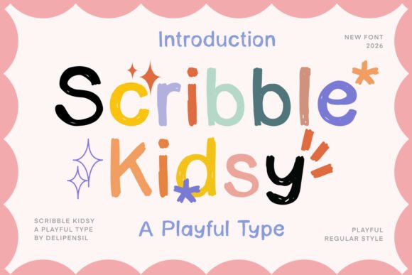 Scribble Kidsy: A Playful Type for Joyful Designs