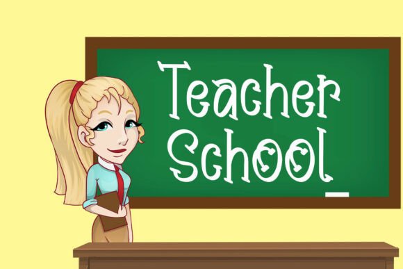 Teacher School: A Font That Feels Like the First Day of School